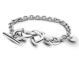Pandora silver heart bracelet